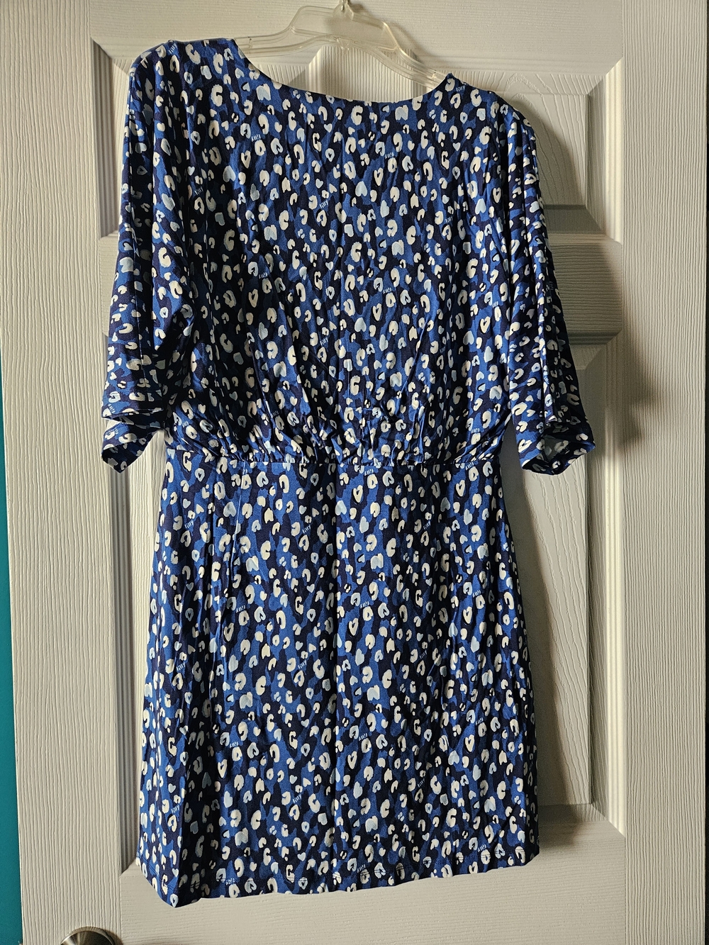 Lilly Pulitzer Blue and White Twist-Front Mini Dress - Picture 3 of 4